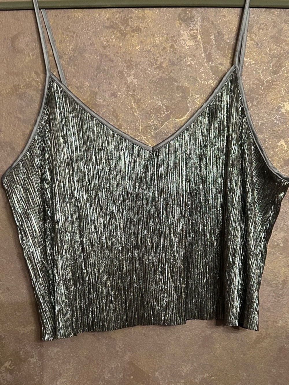 VICTORIA’S SECRET METALLIC CROP TOP - Picture 3 of 5
